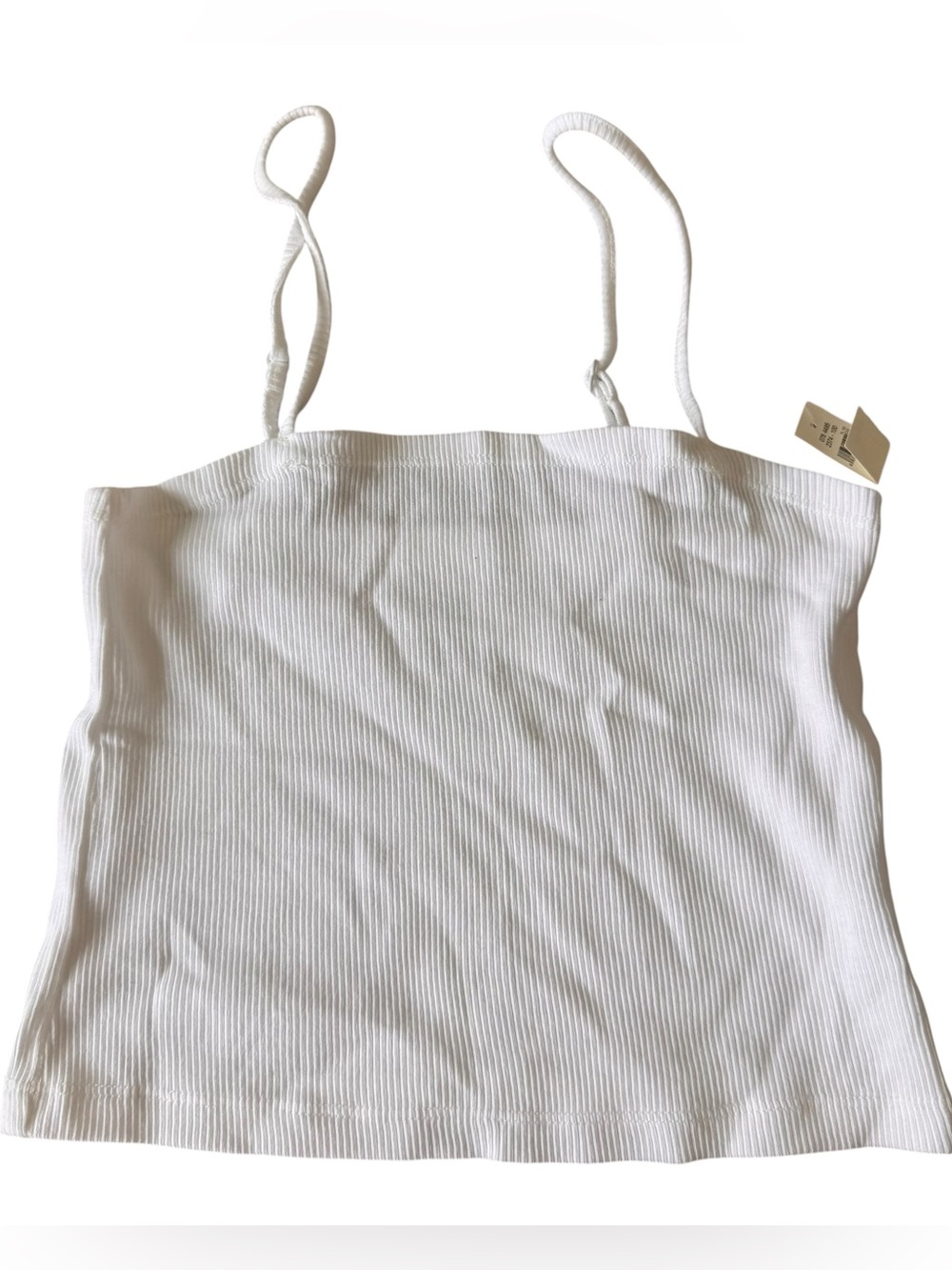 NWT aerie white ribbed crop camo tank top